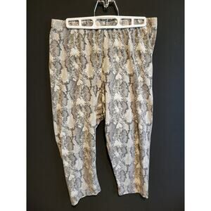 Old Navy Hi-Rise Gray Snake Skin Pattern Lounge Pants - Sz XL